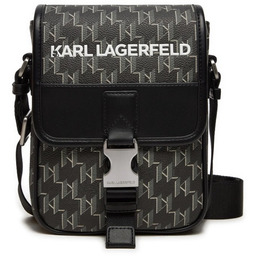 Karl Lagerfeld Saszetka Męska Czarna na Pasku Tma