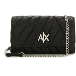 Armani Exchange Women''s Quilted, Front Metal Logo, Chain