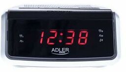 Adler Radio z budzikiem srebrne, wielokolorowe, jeden rozmiar