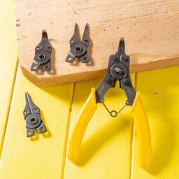 Deli Tools Szczypce Segera (komplet) EDL104506, 6" (żółte)