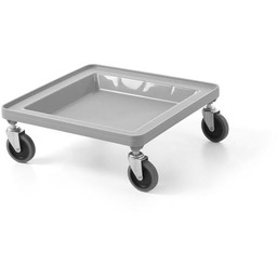 WÓZEK NA KOSZE UNIWERSALNY 500x500x180 mm JASNOSZARY AMERBOX