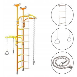 Drabinka gimnastyczna dla dzieci Transformer z drążkiem