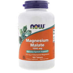 Suplement diety Magnesium Malate NOW FOODS, 1000 mg,