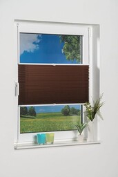 K-home Klemmfix roleta plisowana, brązowa, 50 cm x