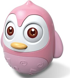 Baby Mix Kołysząca się zabawka pingwin różowy, 14