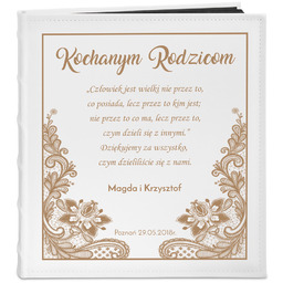 Album na zdjęcia z nadrukiem dla rodziców jako