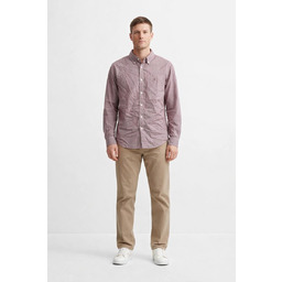 TOMMY HILFIGER KOSZULA CASUAL W DROBNĄ KRATKĘ