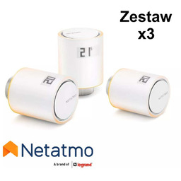 Zestaw głowic termostatycznych 3x Netatmo Valves