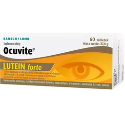 Ocuvite Lutein Forte, 60 tabletek (krótka data ważności: