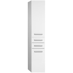 VEGA Szafka wysoka z koszem, 40x184x31cm, biała VG180