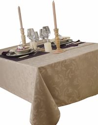 Obrus Damassee Ombra taupe 150 x 200