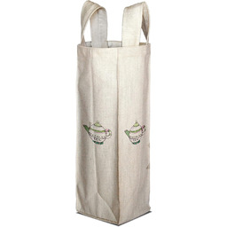 Bonamaison Bawełniana torba na wino z nadrukiem cyfrowym,