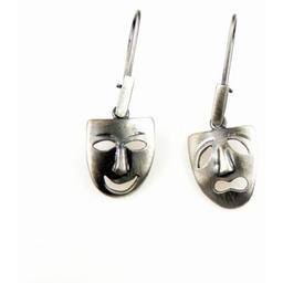 Kolczyki maski teatralne - Smutek i radość