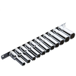 Nasadki 12-kątne zestaw 11szt BOXO na szynie 1/2"