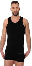 Bezszowa koszulka męska Brubeck Comfort Cotton TA00540 czarna