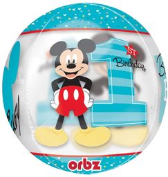 Balon foliowy kula Myszka Mickey na roczek -