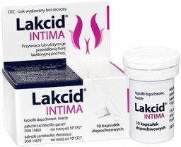 Lakcid Intima, Kapsułki dopochwowe