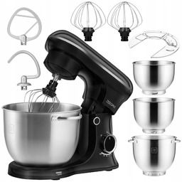 Wielofunkcyjny Robot Planetarny Kuchenny Mikser 3x Miska 5,2L