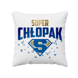 Super chłopak - poduszka z nadrukiem