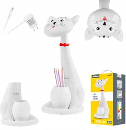 Lampka na biurko dla dzieci biurkowa Led Kot
