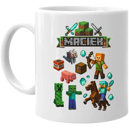 Kubek imienny dla fanów gry Minecraft - kubek