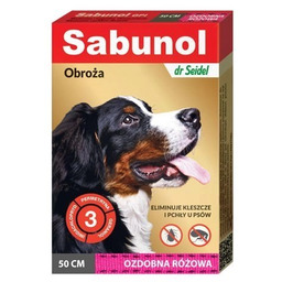 Laboratorium DermaPharm Sabunol Różowa Obroża Przeciw Pchłom