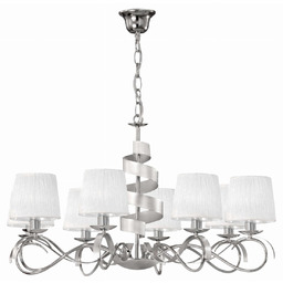 Lampa wisząca żyrandol DENIS chrom 8xE14