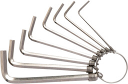Deli Tools Zestaw kluczy imbusowych EDL3080, 1.5-6mm (srebrny)