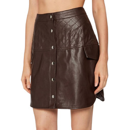 Spódnica damska Vero Moda Loving brązowa eko skóra-S