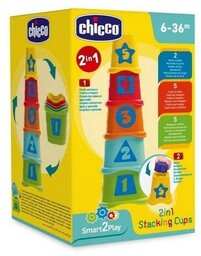 Chicco, Smart2Play, sorter Wieża Kubeczki, 2w1