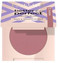 EVELINE Róż prasowany Better Than Perfect Velvet Blush