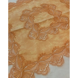 Obrus gipiura 170x170 pomarańczowy Niska Cena