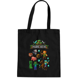 Torba imienna dla fanów gry Minecraft - torba