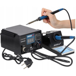 Stacja lutownicza Dedra kolbowa 80W Esd 200-480°C LCD