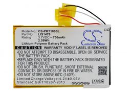 Sony PRS-T1 / 1-853-104-11 700mAh 2.59Wh Li-Polymer 3.7V
