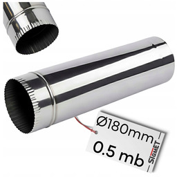 Rura nierdzewna fi 180 mm Gruba Dymna