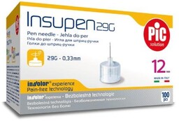 PIC Insupen Igły do penów insulinowych 29G 12mm,