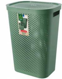 Curver Kosz na pranie Infinity 59 l, zielony,