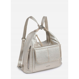 Złota Torebka Damska 2w1 Plecak Shopper LUIGISANTO