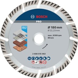 BOSCH Tarcza do cięcia 2608615063 180 mm