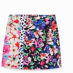 Spódnica mini w kwiaty