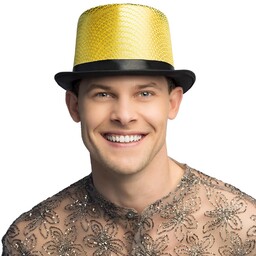 Boland - Błyszczący cylinder Caprice, kapelusz na kostiumy