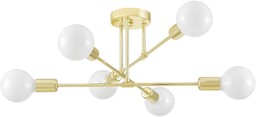 NOWOCZESNA LAMPA SUFITOWA KLASYCZNE ZŁOTO NOVA W6