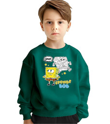 Bluza Dziecięca Młodzieżowa Spongebob Kanciastoporty 104