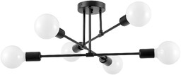 NOWOCZESNA LAMPA SUFITOWA CZARNA NOVA W6