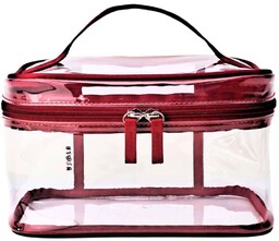 NOBLE Red Kosmetyczka przezroczysta organizer R001