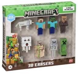 P.m.i. Kids World MINECRAFT 3D ERASERS - 8