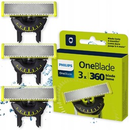 3x OSTRZA PHILIPS ONEBLADE PRO 360 ORYGINALNE OSTRZE
