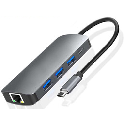 Adapter Alogy HUB 9w1 HDMI 4K RJ45 USB-C