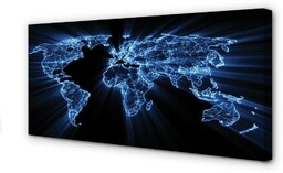 Obraz na płótnie Niebieska mapa